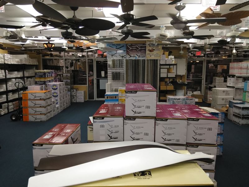 Dan's Fan City Store Interior in Ft. Lauderdale, FL