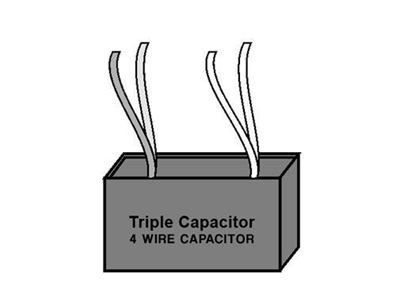 Triple Capacitor - Four Wire