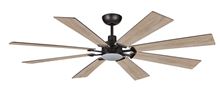 Aria 60 in. Integrated LED Oil Rubbed Bronze Ceiling Fan with Light and Remote Control