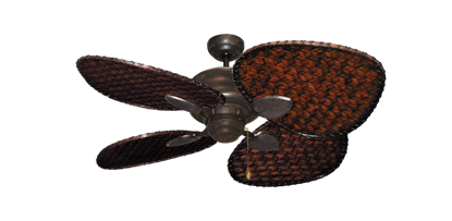Picture of Palm Breeze II Oil Rubbed Bronze with 48" Dark Woven Bamboo Blades