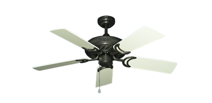 Atlantis Oil Rubbed Bronze with 44" Antique White Blades