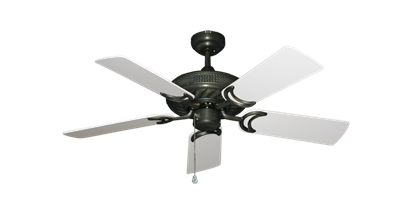 Atlantis Oil Rubbed Bronze with 44" Pure White Blades