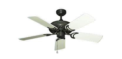 Atlantis Oil Rubbed Bronze with 44" Antique White Gloss Blades
