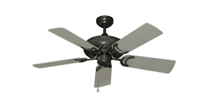 Atlantis Oil Rubbed Bronze with 44" Satin Steel (painted) Blades