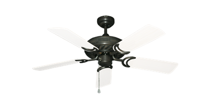 Atlantis Oil Rubbed Bronze with 44" Outdoor Pure White Blades