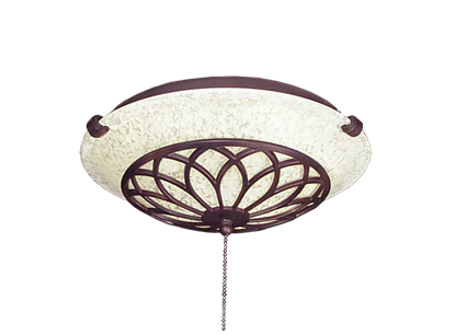 175 Ornate Oil Rubbed Bronze Glass Bowl Light
