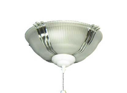 180 Ribbed Glass Bowl Light