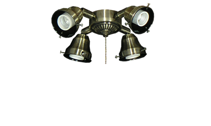 45 4-Light Adjustable Fitter (Glass Sold Separately)
