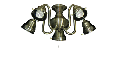 58 5-Light Swan Fitter (Glass Sold Separately)