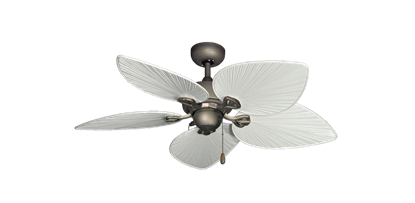 42" Bombay Antique Bronze with 42" Bombay Pure White Blades
