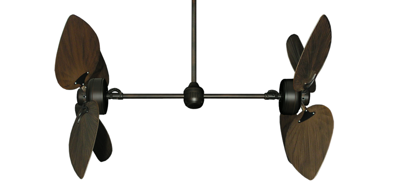 Twin Star III Oil Rubbed Bronze with 50" Bombay Oil Rubbed Bronze Blades
