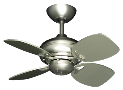 26" Mini Breeze Ceiling Fan in Satin Steel