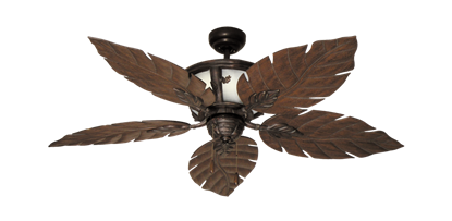 52" Venetian Lighted Ceiling Fan in Oil Rubbed Bronze