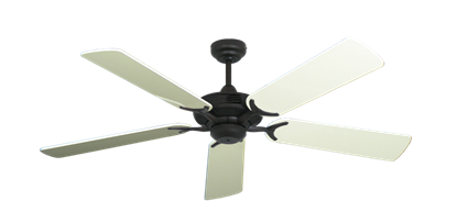 Coastal Air Oil Rubbed Bronze with 52" Antique White Gloss Blades