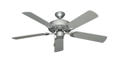 Raindance Brushed Nickel BN-1 with 52" Outdoor Brushed Nickel Blades