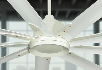 Liberator 96 in. Indoor/Outdoor Pure White Ceiling Fan with Remote