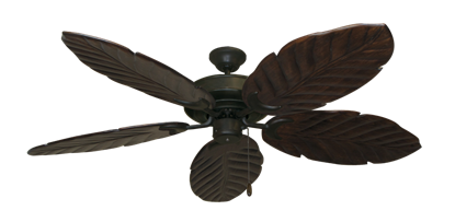 Raindance Oil Rubbed Bronze with 58" Series 100 Arbor Dark Walnut Blades