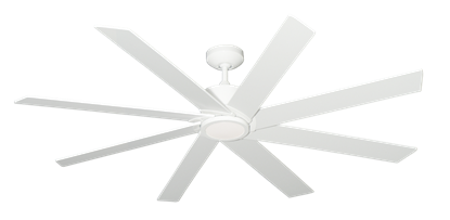 Northstar 60 in. Pure White Ceiling Fan with LED Light