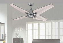 Reno 50" Indoor Contemporary Brushed Nickel Ceiling Fan
