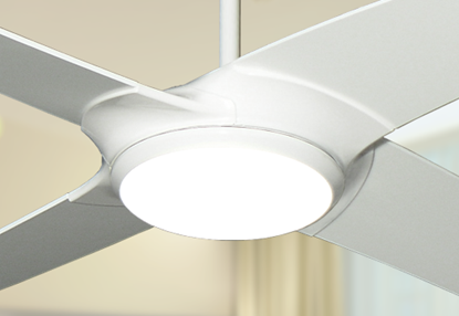 Starfire 56 in. Pure White Ceiling Fan with LED Light