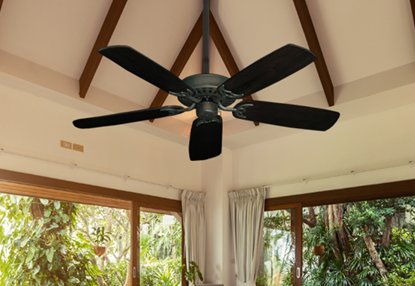 Bimini Breeze V Oil Rubbed Bronze with 52" Series 425 Arbor Dark Walnut Blades