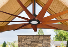  Liberator 72 in. WiFi Enabled Indoor/Outdoor Oil Rubbed Bronze Ceiling Fan With Natural Cherry Blades and 18W LED Array Light