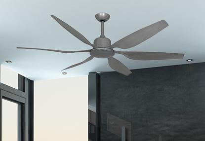 Titan II Brushed Nickel with 66" Resin Brushed Nickel Blades with Remote