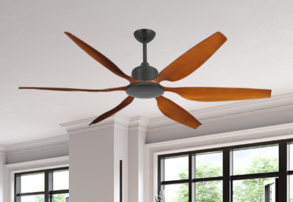 Titan II Oil Rubbed Bronze with 66" Resin Natural Cherry Blades with Remote