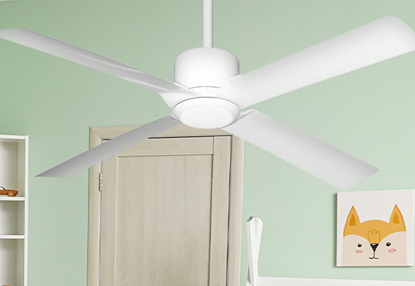 Picture of Estero 52 in. Integrated LED Indoor/Outdoor Pure White Ceiling Fan with Light and Remote Control