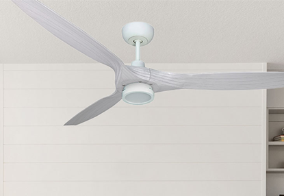 Solara 60 in. WiFi Enabled Indoor-Outdoor Matte Pure White Ceiling Fan and LED Light with Remote