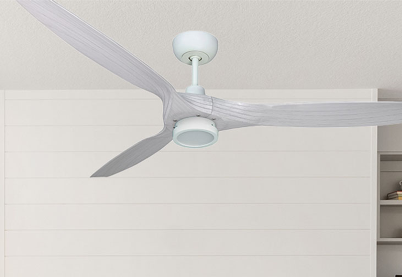 Solara 60 in. WiFi Enabled Indoor-Outdoor Matte Pure White Ceiling Fan and LED Light with Remote