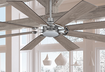 Aria 60 in. Integrated LED Brushed Nickel -1 Ceiling Fan with Light and Remote Control